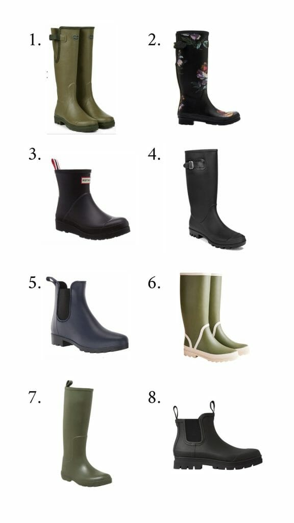eight rain boots 