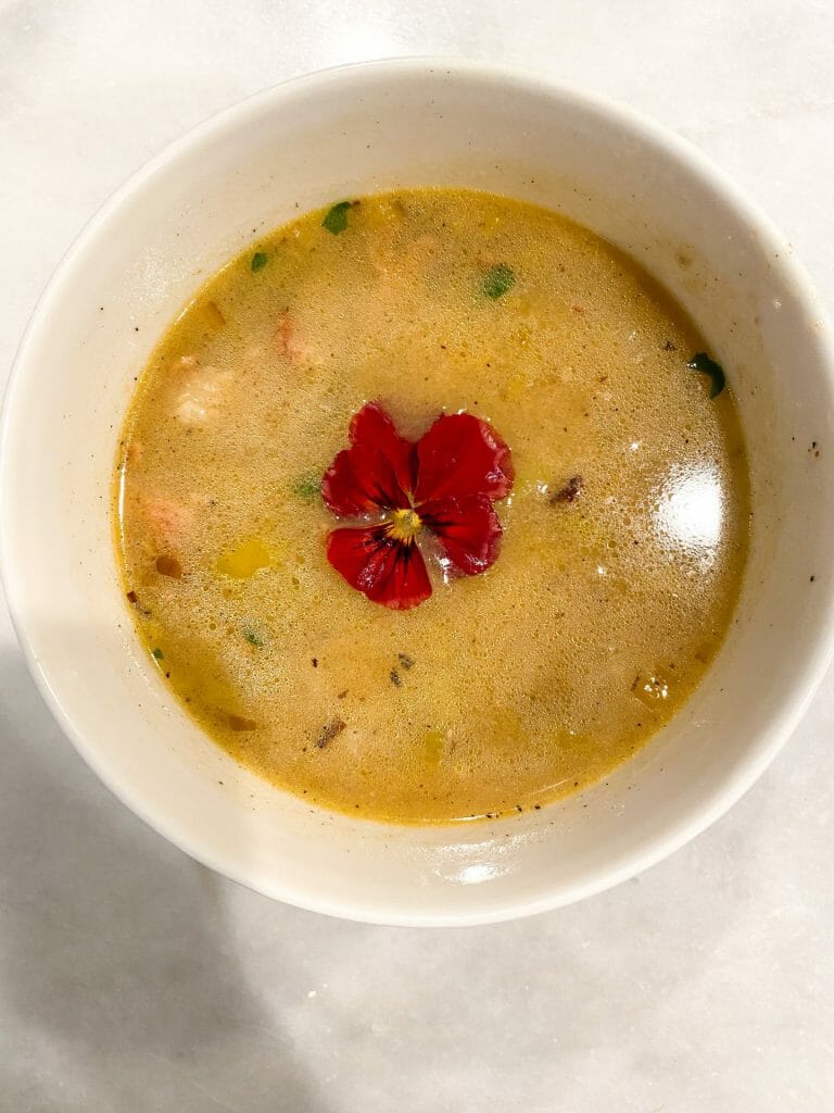 Potato leek fall soup