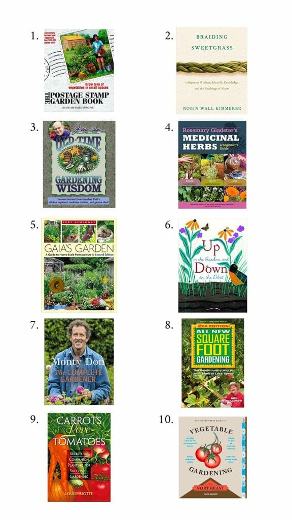 A list of the ten best gardening books