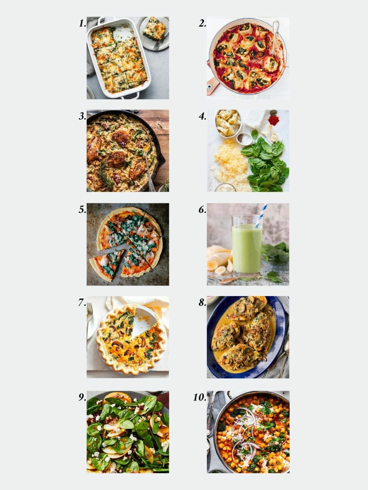 10 spinach recipes